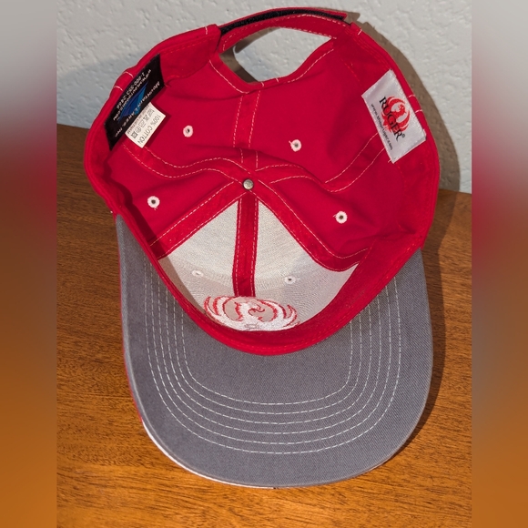 Ruger Firearm Cap Hat Red Gray Embroidered Logo Adjustable - Picture 9 of 9